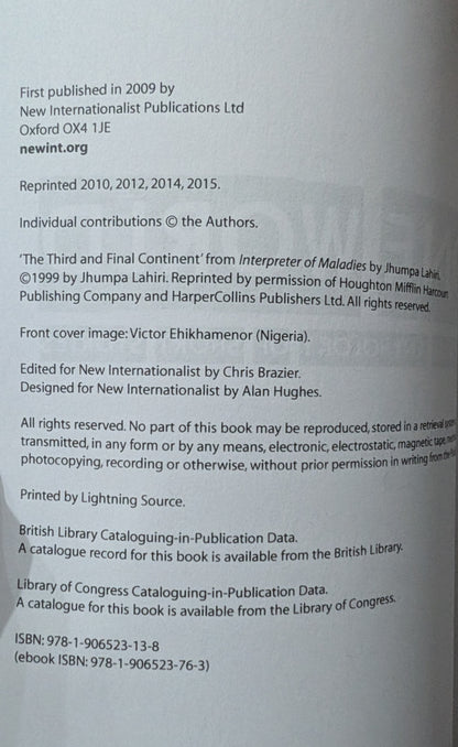 One World: A Global Anthology of Short Stories edited by Chris Brazier and Alan Hughes