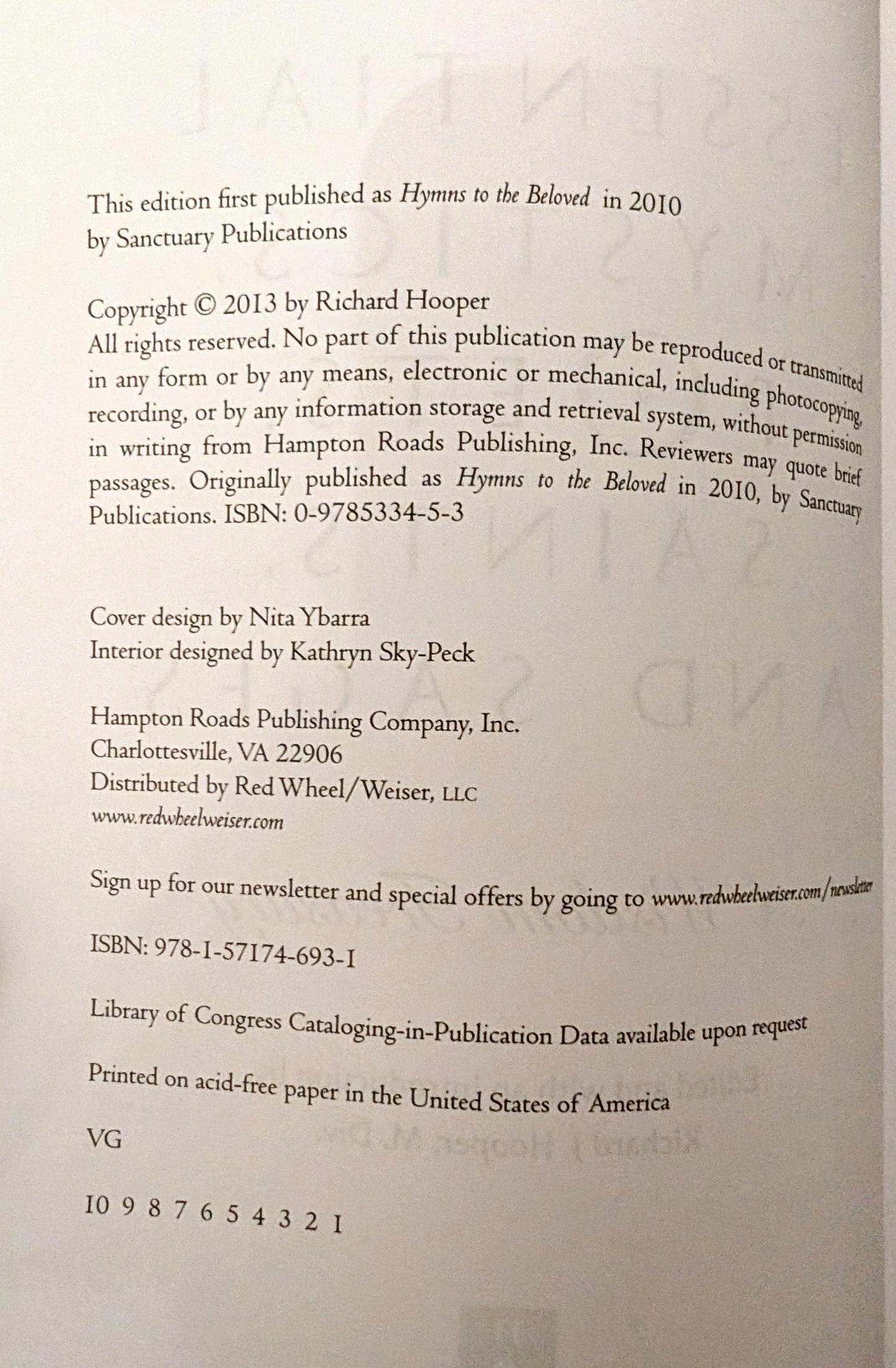 The Essential Mystics, Poets, Saints and Sages: A Wisdom Treasury by Richard Hooper