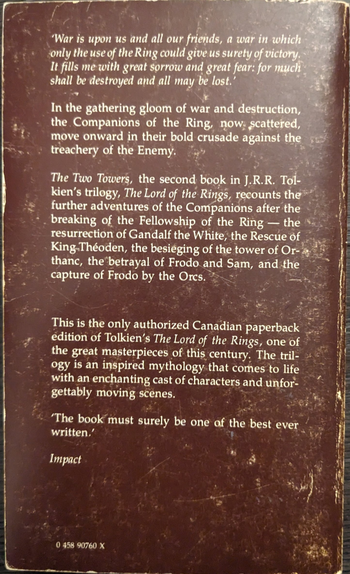 The Two Towers by J.R.R.Tolkien