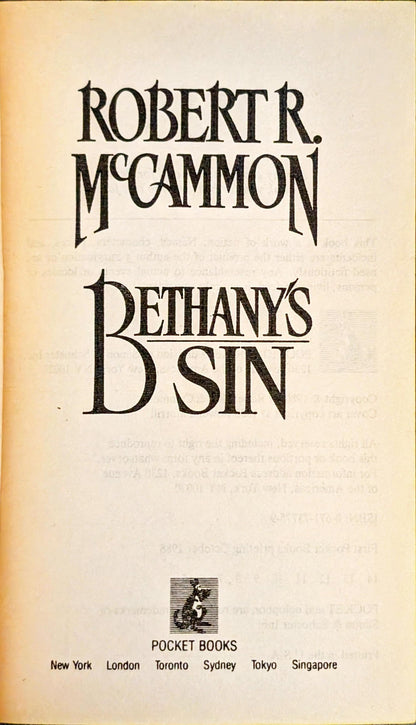 Bethany's Sin by Robert McCammon