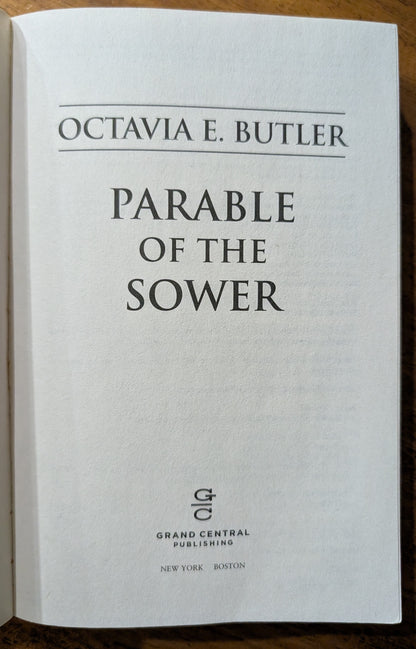Parable of the Sower by Octavia E. Bulter
