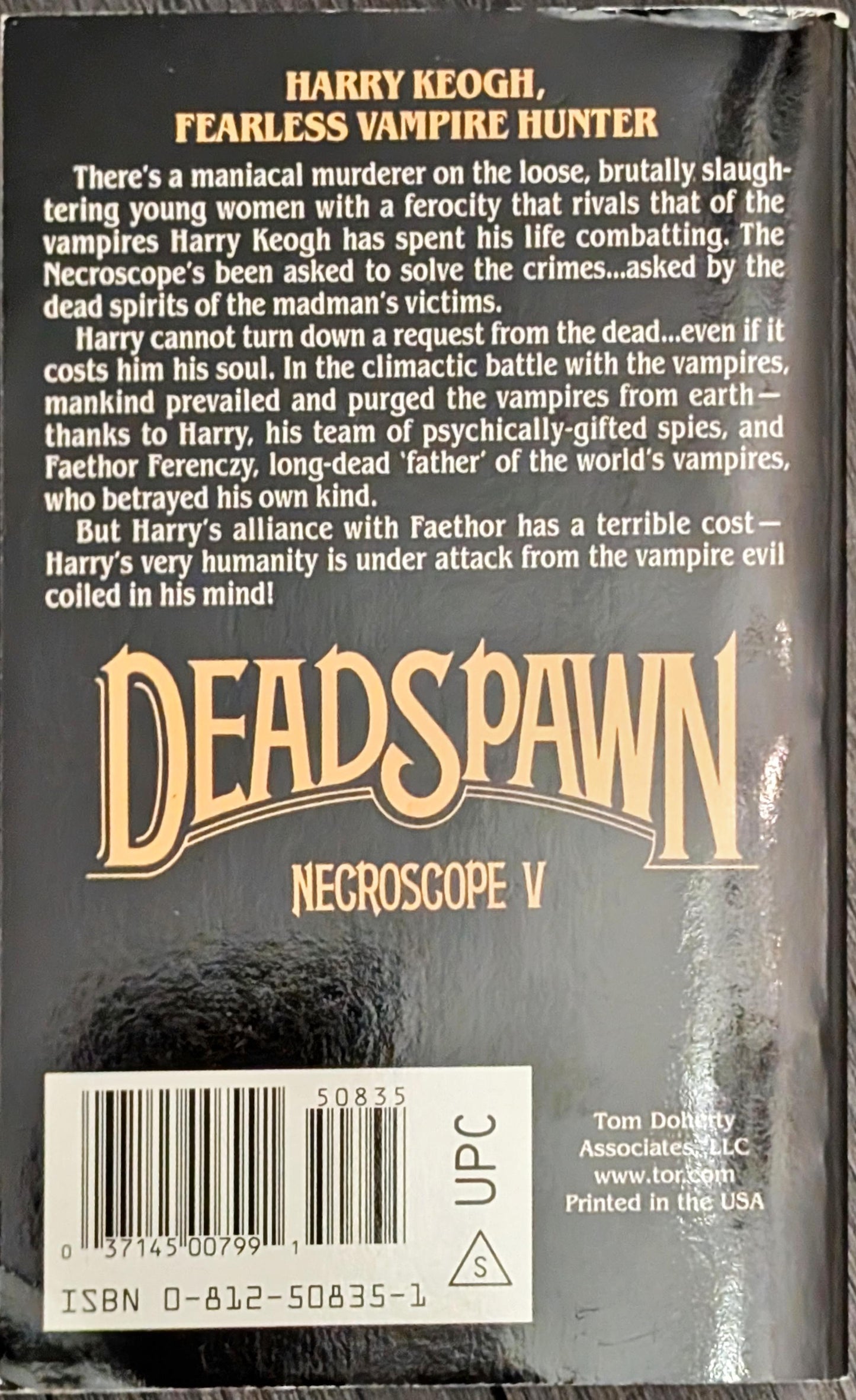 Necroscope V: Dead Spawn by Brian Lumley (Signed)