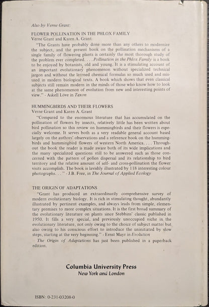 Plant Speciation by Verne Grant