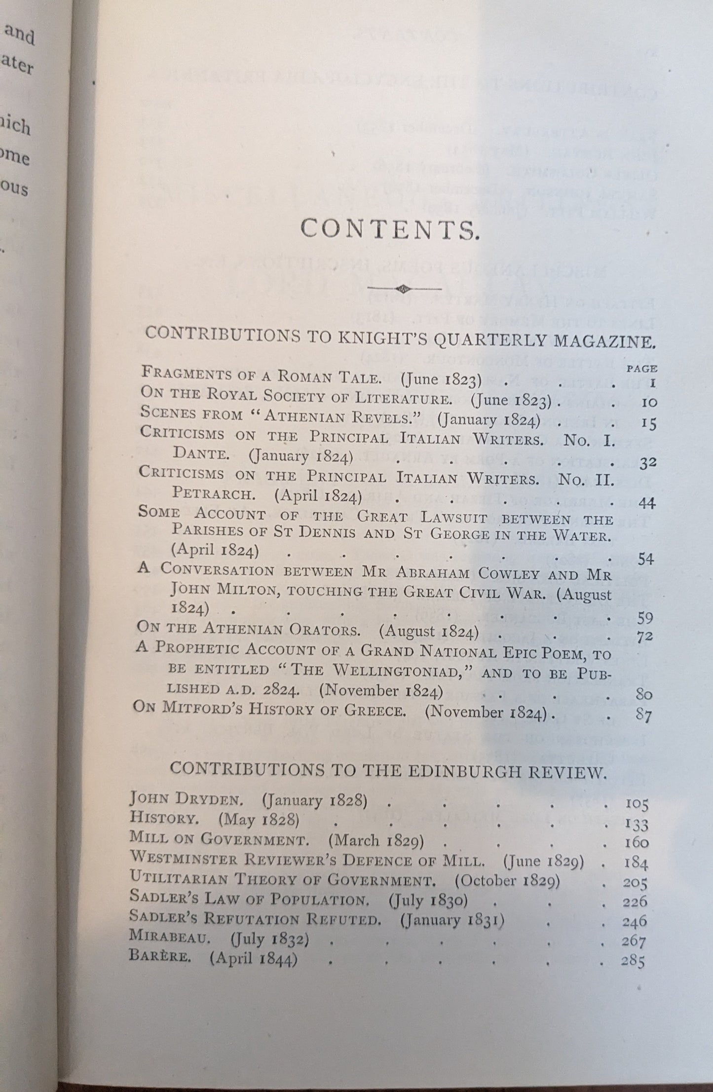 The Miscellaneous Writings and Speeches by Lord Macaulay