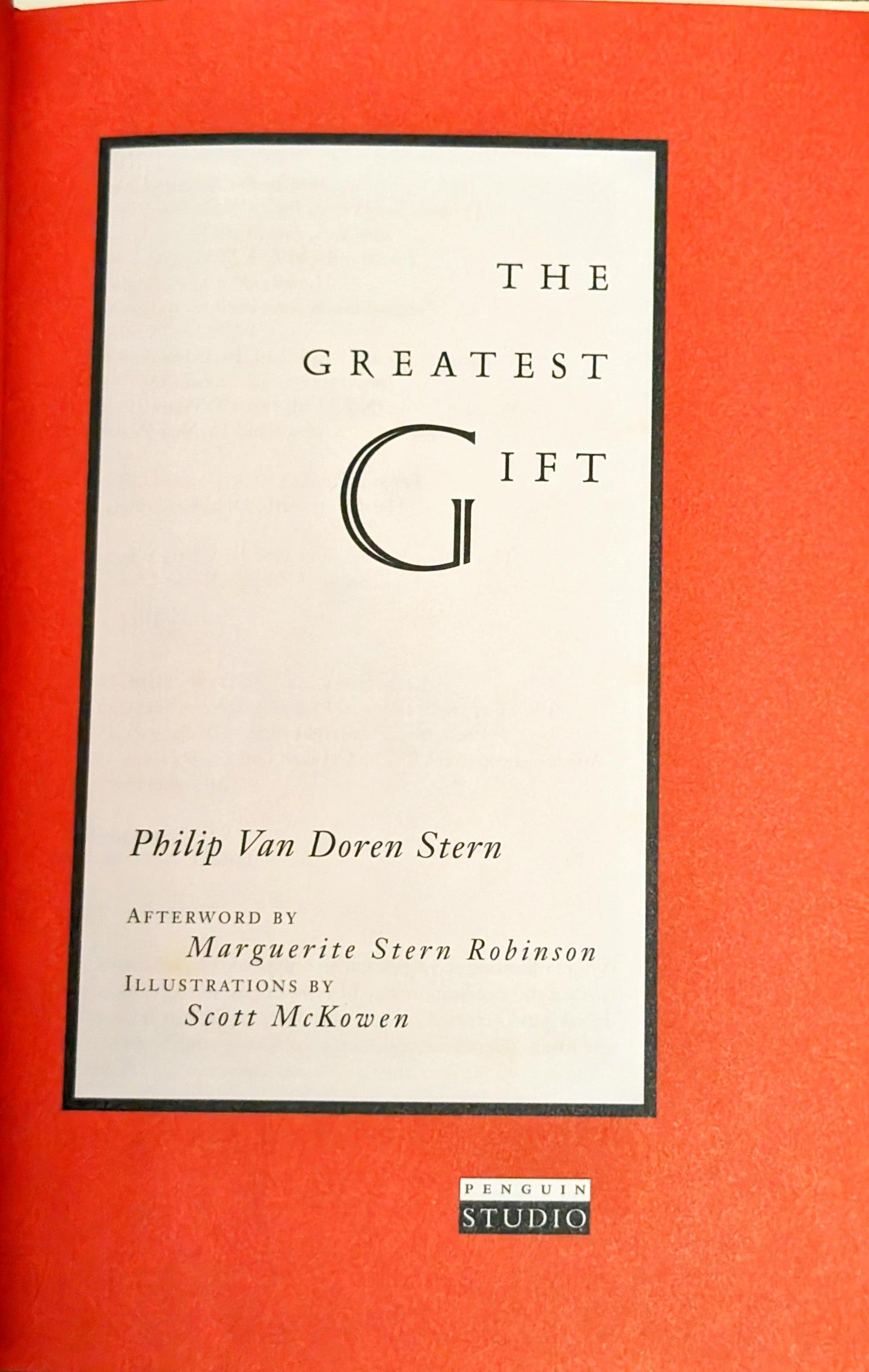 The Greatest Gift by Philip Van Doren Stern