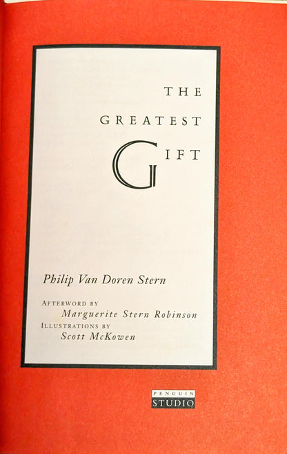 The Greatest Gift by Philip Van Doren Stern