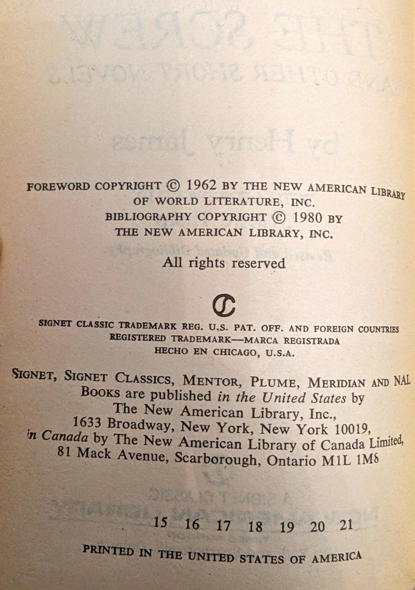 The Turn of the Screw and Other Short Novels by Henry James