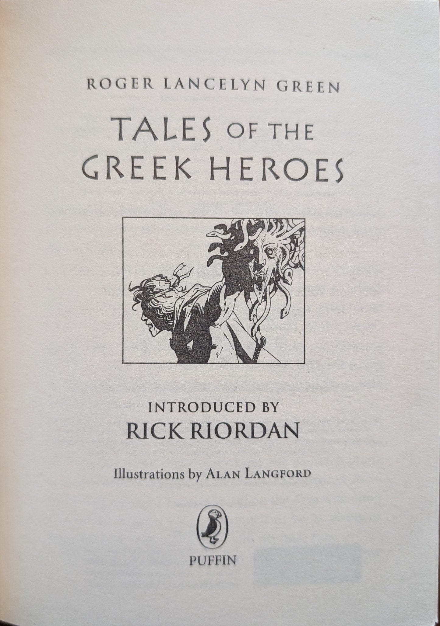 Tales of the Greek Heroes edited by Roger Lancelyn Green