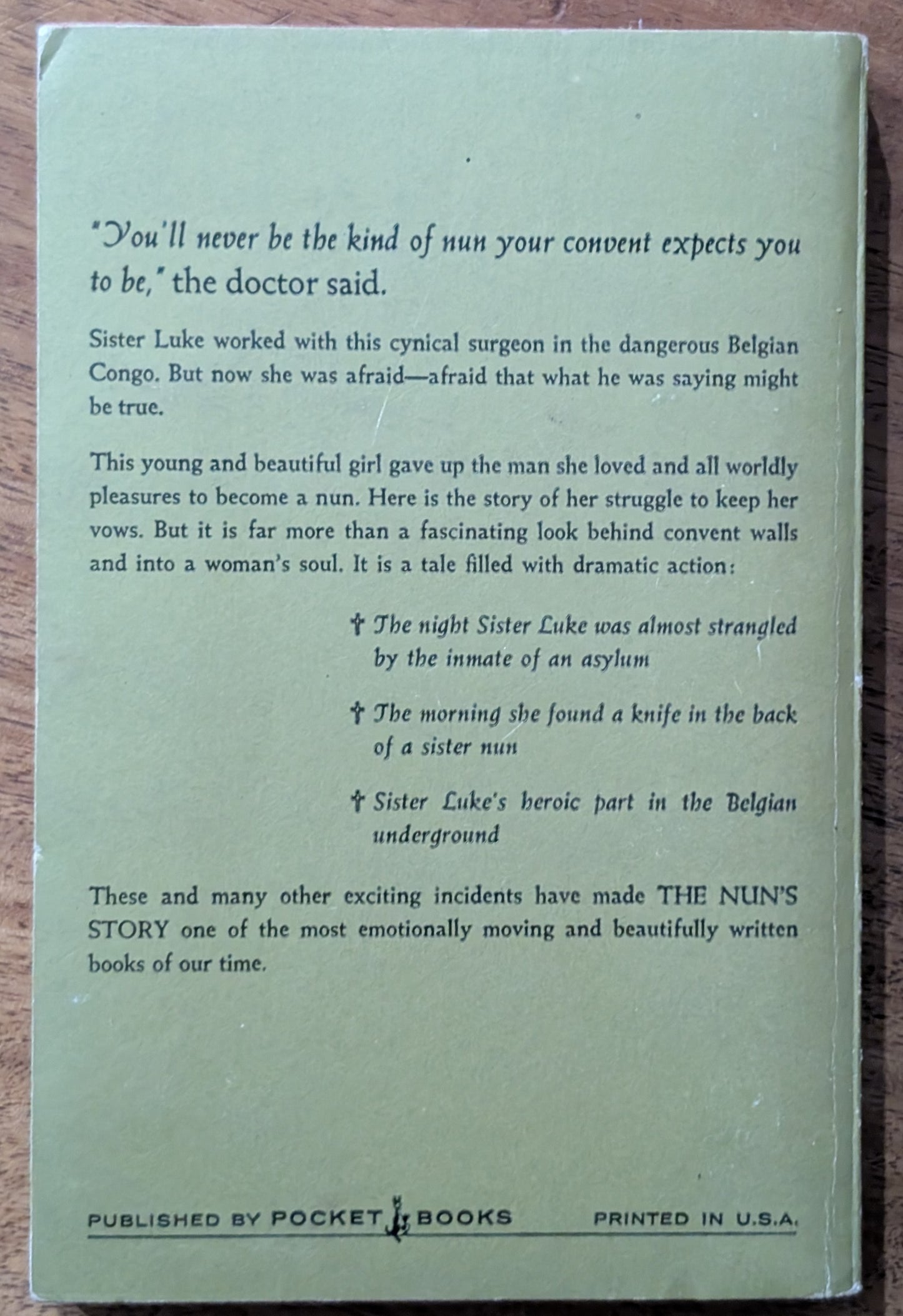 The Nun's Story by Kathryn Hulme