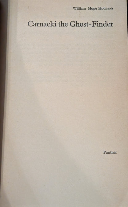 Carnacki The Ghost-Finder by William Hope Hodgson