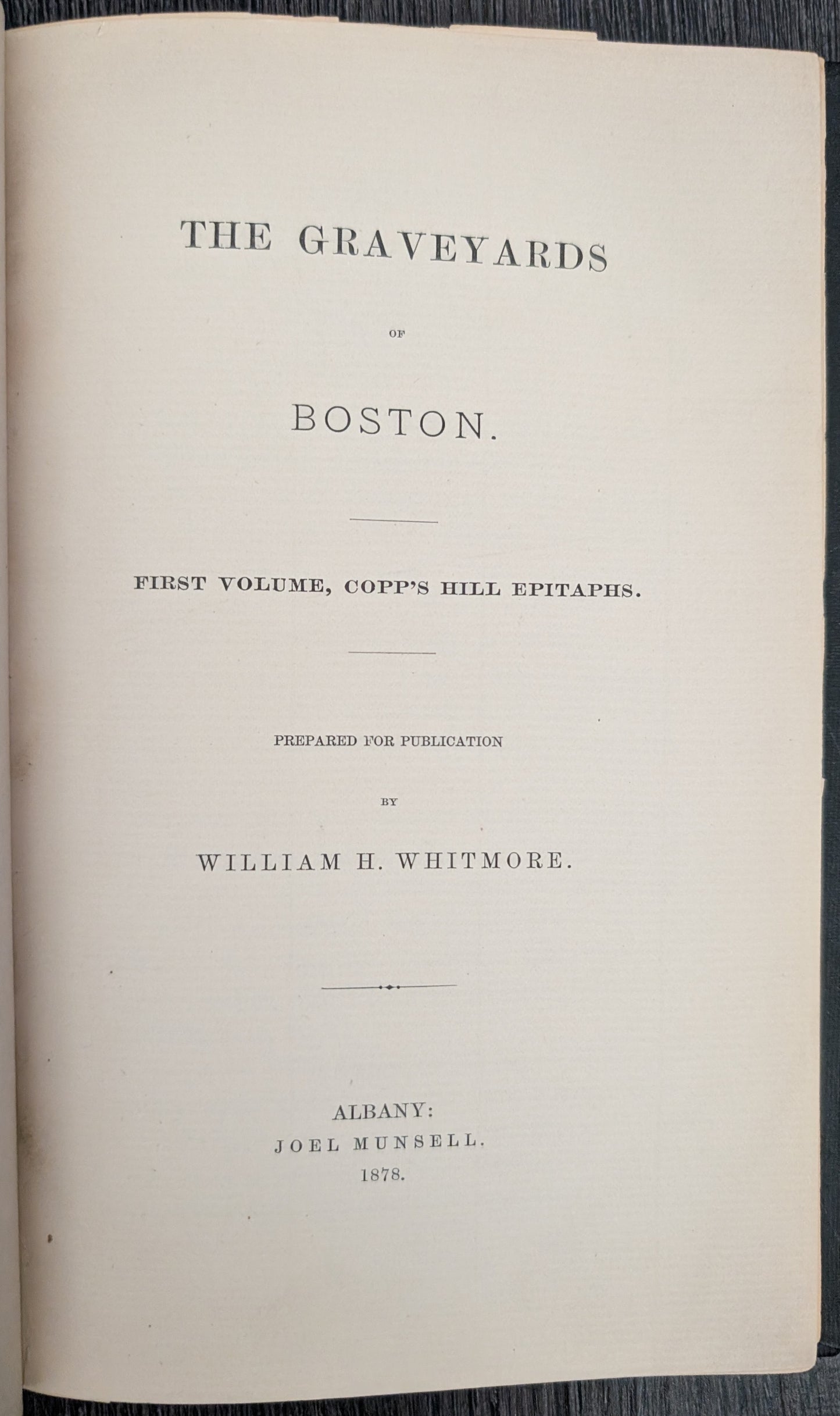 Old Copp's Hill and Burial Ground with Historical Stretches by EDW. MacDonald, Superintendent Copp's Hill
