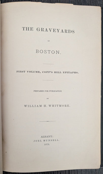 Old Copp's Hill and Burial Ground with Historical Stretches by EDW. MacDonald, Superintendent Copp's Hill