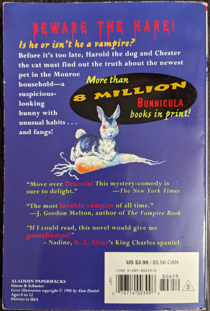 Bunnicula : A Rabbit-Tale of Mystery by Deborah and James Howe