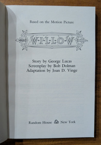 Willow adapted by Joan D. Vinge (story by George Lucas)