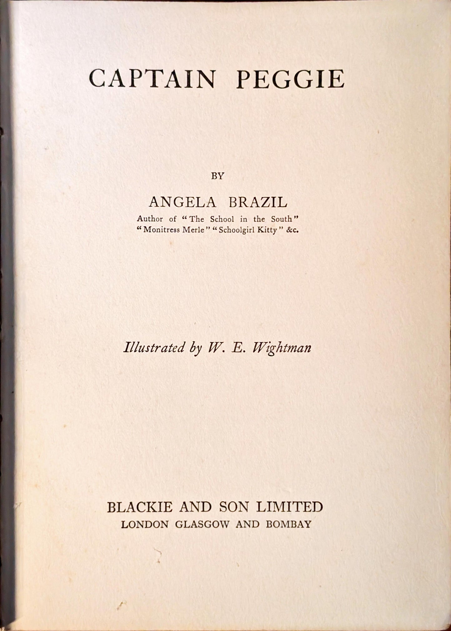 Captain Peggie by Angela Brazil