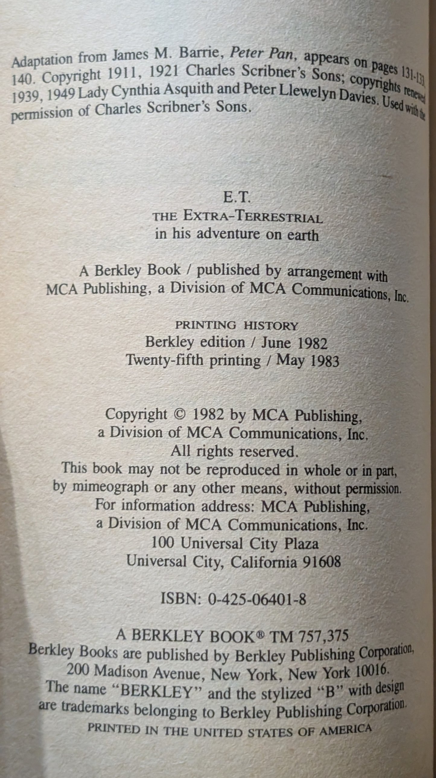 E.T: The Extraterrestrial by William Kotzwinkle