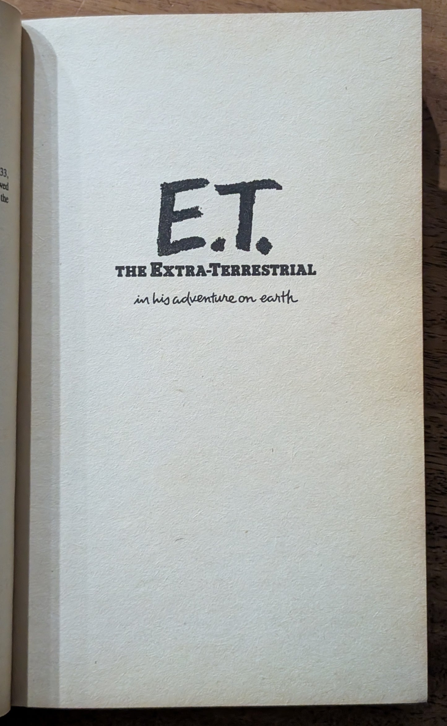 E.T: The Extraterrestrial by William Kotzwinkle