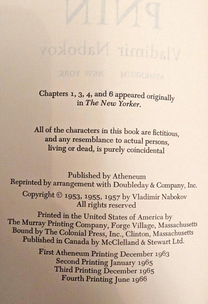 Pnin by Vladimir Nabokov