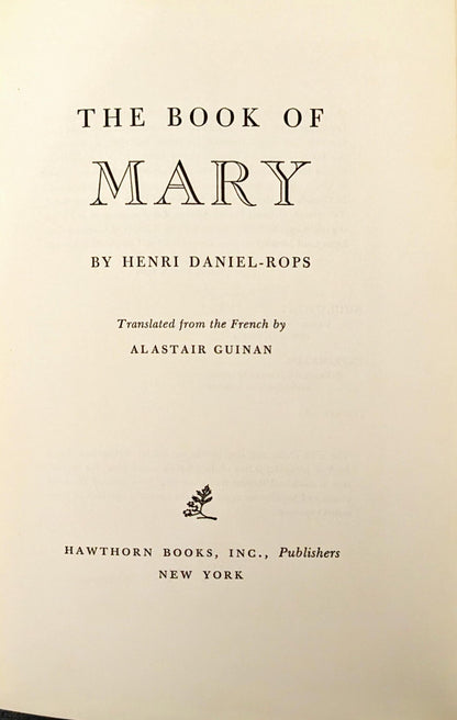 The Book of Mary by Henri Daniel- Rops
