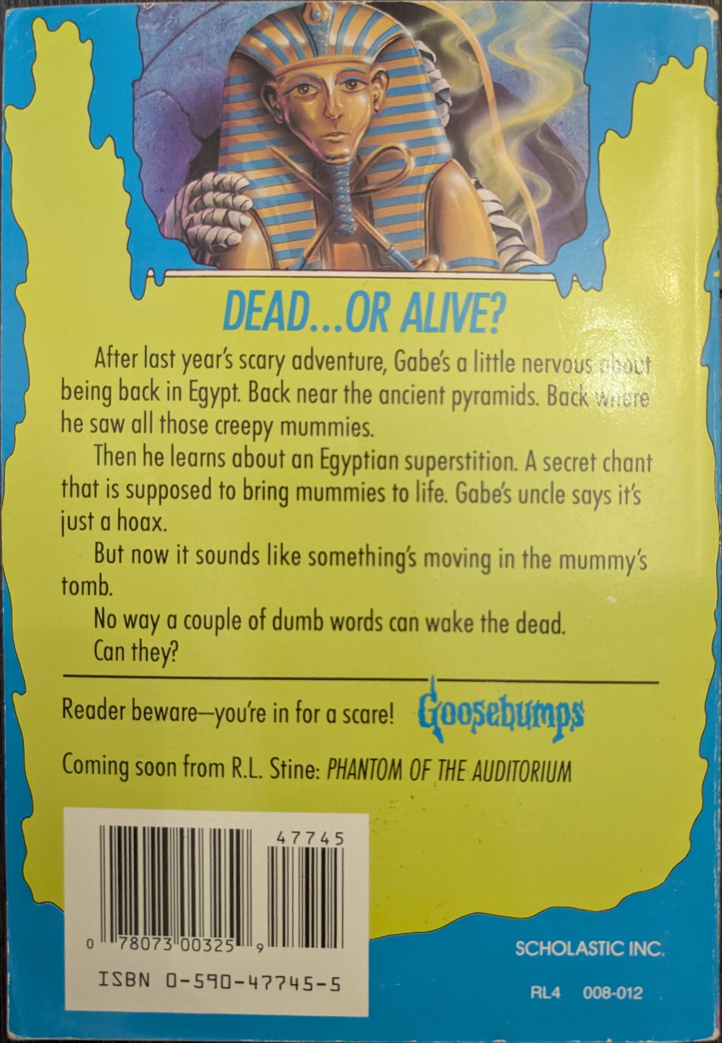 Return of the Mummy (Goosebumps #23) by R.L Stine