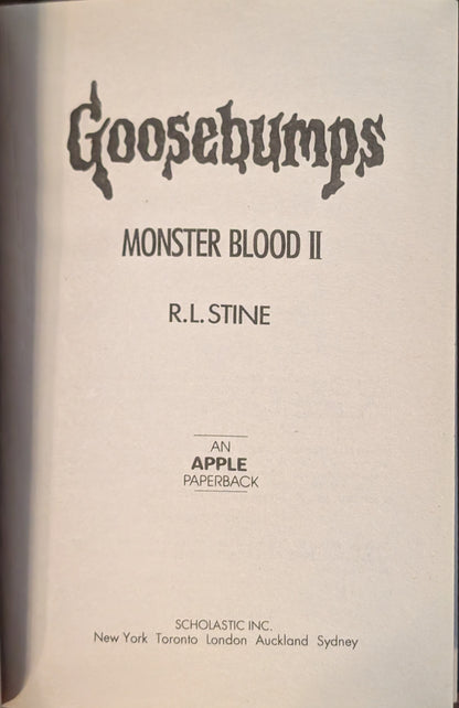 Monster Blood II (Goosebumps #18) by R.L Stine
