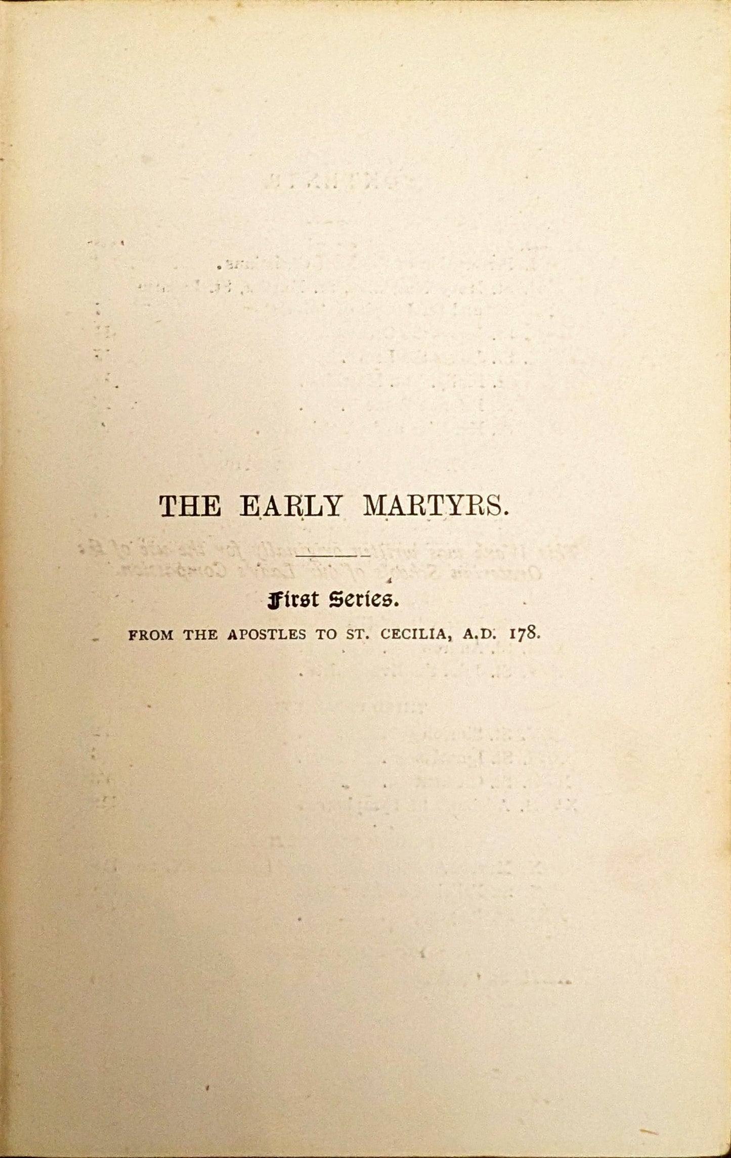 The Early Martyrs by Mrs. Hope