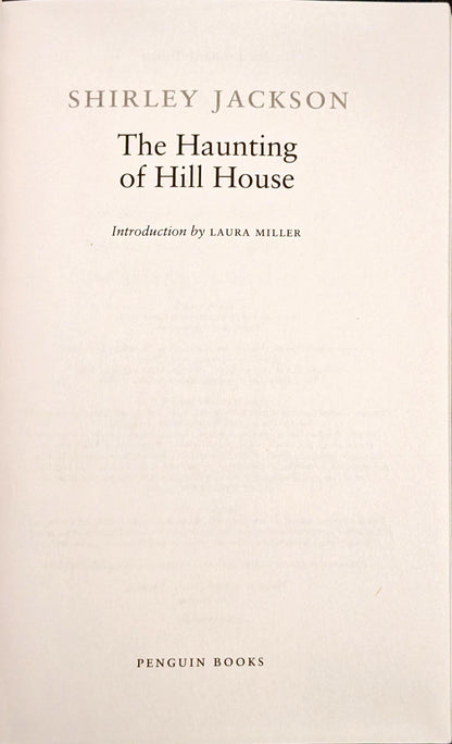 The Haunting of Hill House by Shirley Jackson