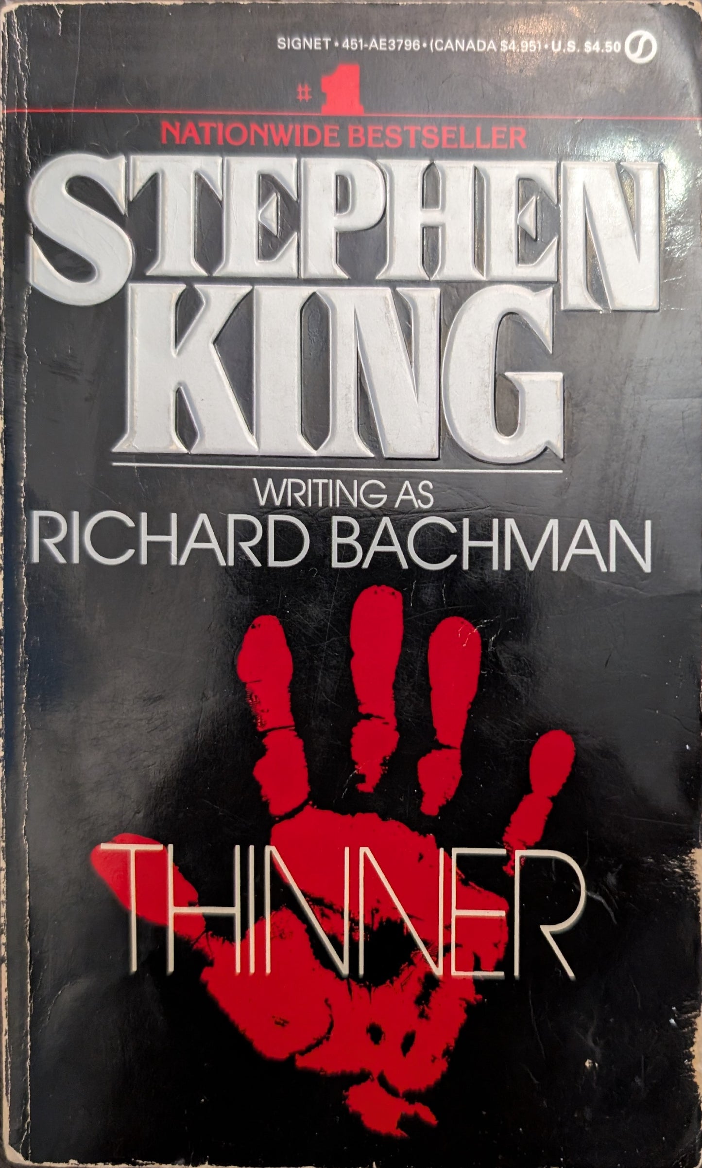 Thinner by Stephen King writing as Richard Bachman