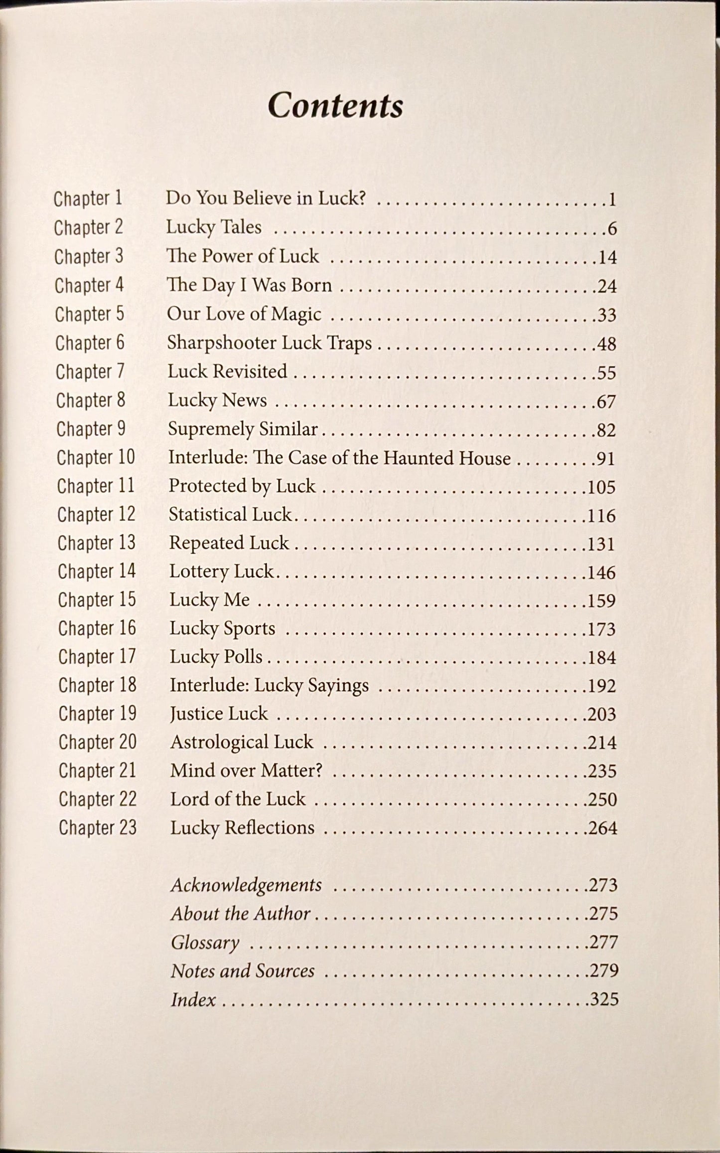 Knock on Wood: Luck, Chance, and the Meaning of Everything by Jeffrey S. Rosenthal