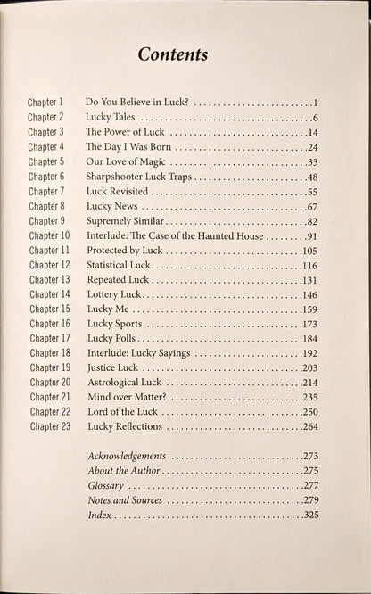 Knock on Wood: Luck, Chance, and the Meaning of Everything by Jeffrey S. Rosenthal