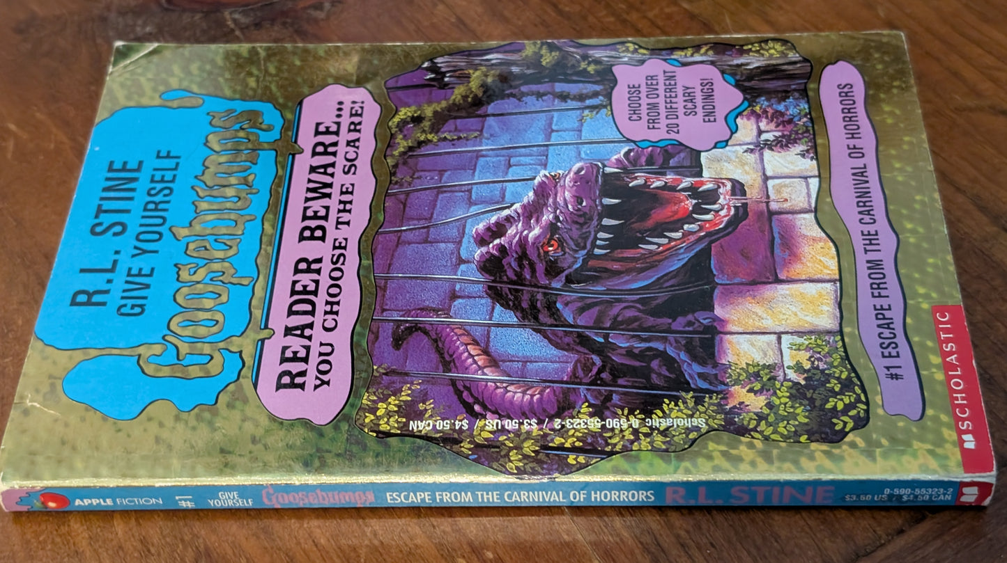 Escape from the Carnival of Horrors (Reader Beware # 1) by R.L Stine