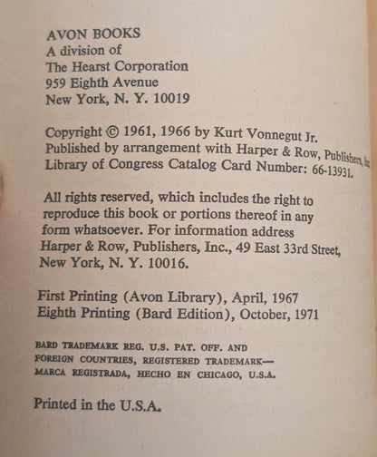 Mother Night by Kurt Vonnegut, Jr.