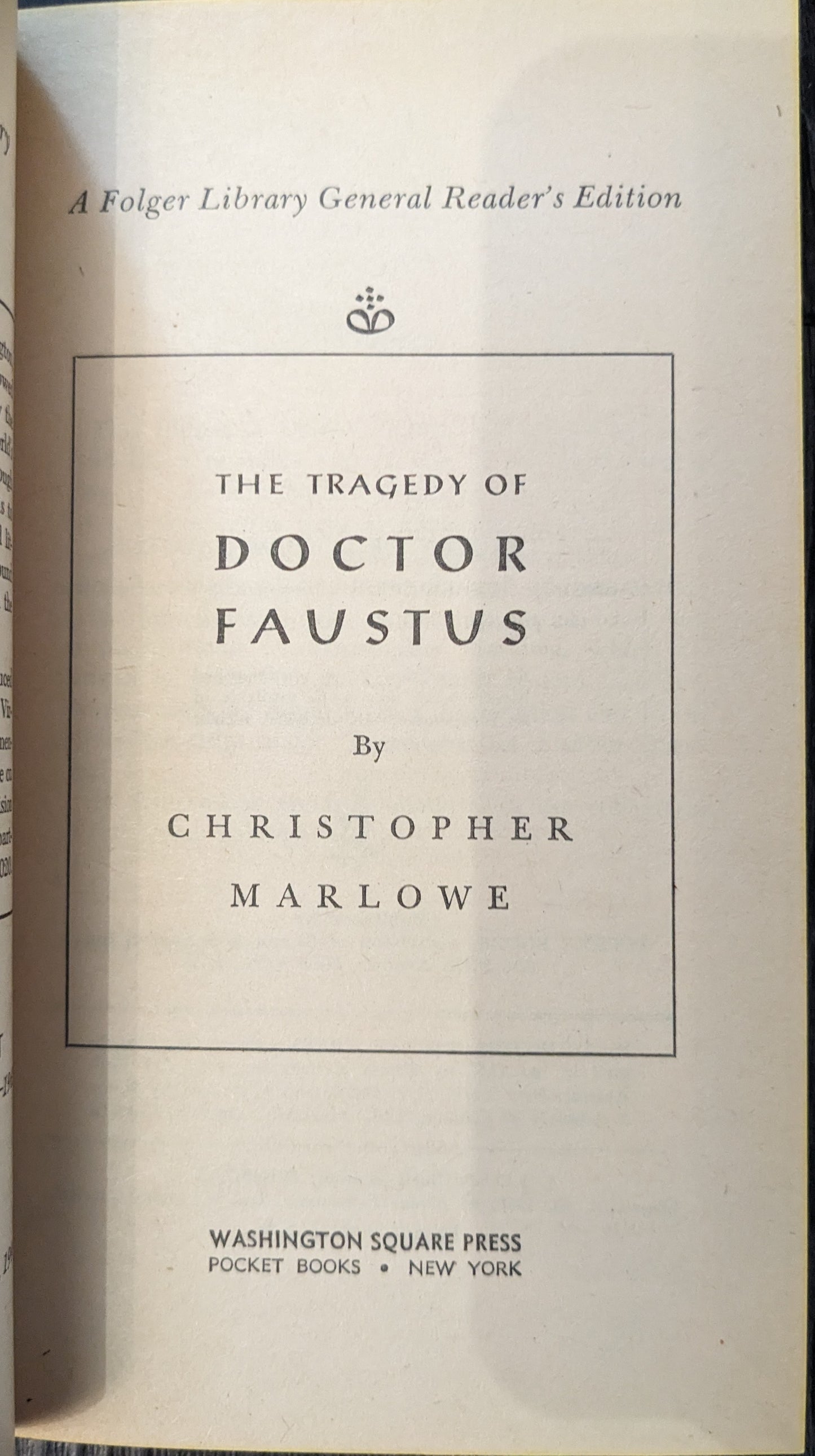 The Tragedy of Doctor Faustus by Christopher Marlowe