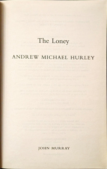 The Loney by Andrew Michael Hurley