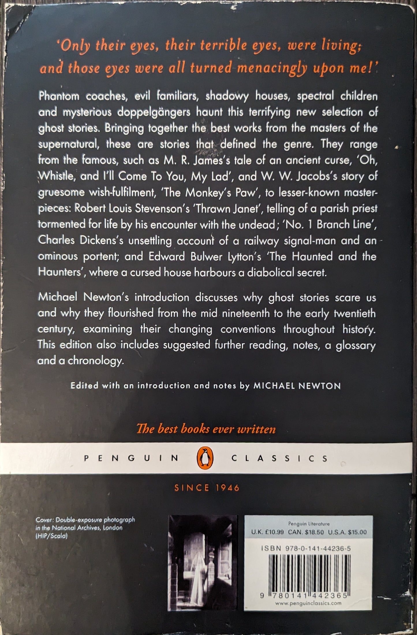 The Penguin Book of Ghost Stories from Elizabeth Gaskell to Ambrose Bierce selected by Michael Newton