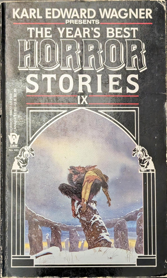 The Year's Best Horror Stories IX edited by Karl Edward Wagner
