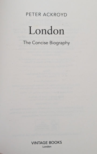 London by Peter Ackroyd