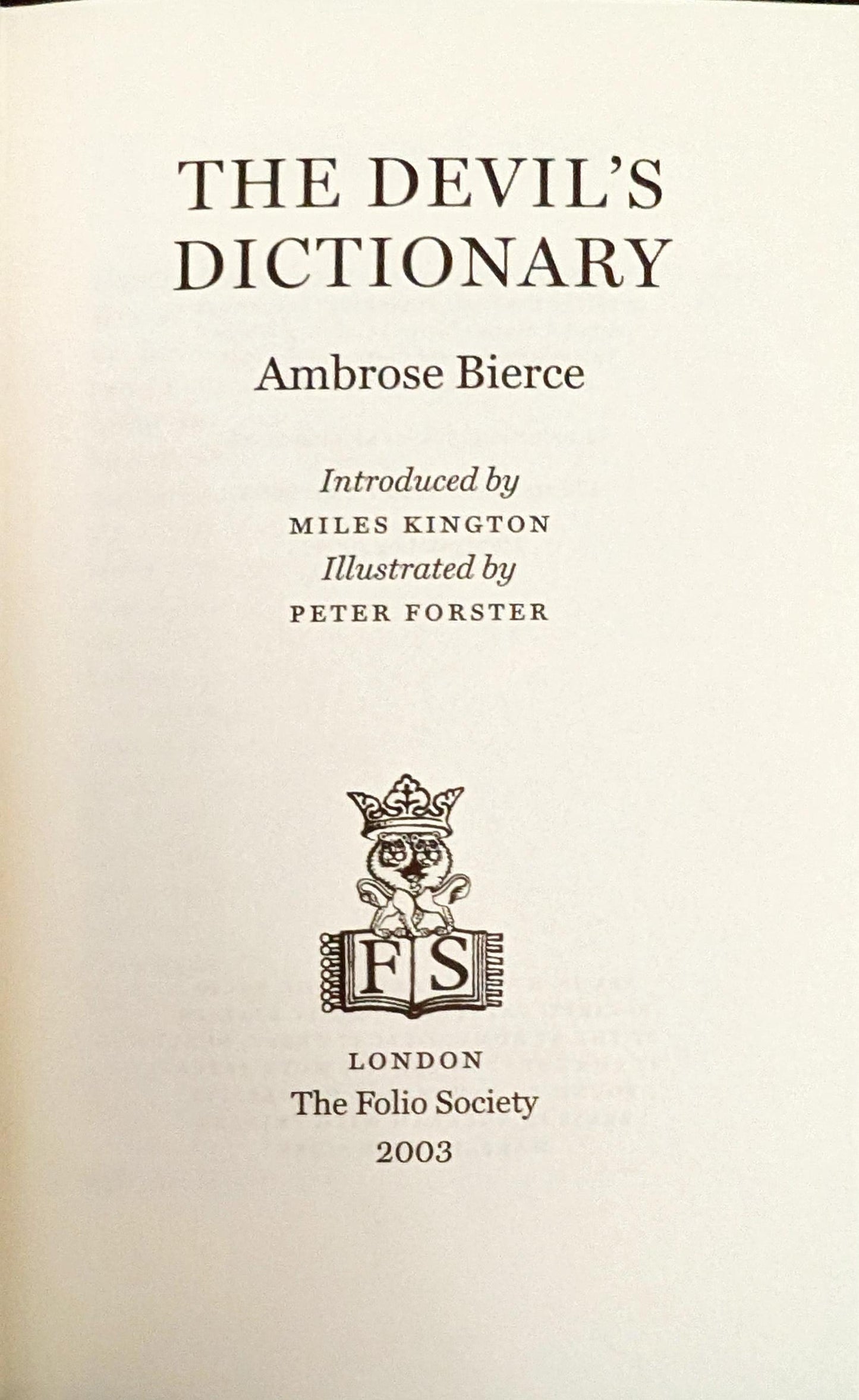 The Devil's Dictionary by Ambrose Bierce