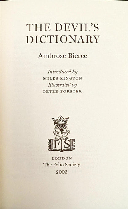 The Devil's Dictionary by Ambrose Bierce
