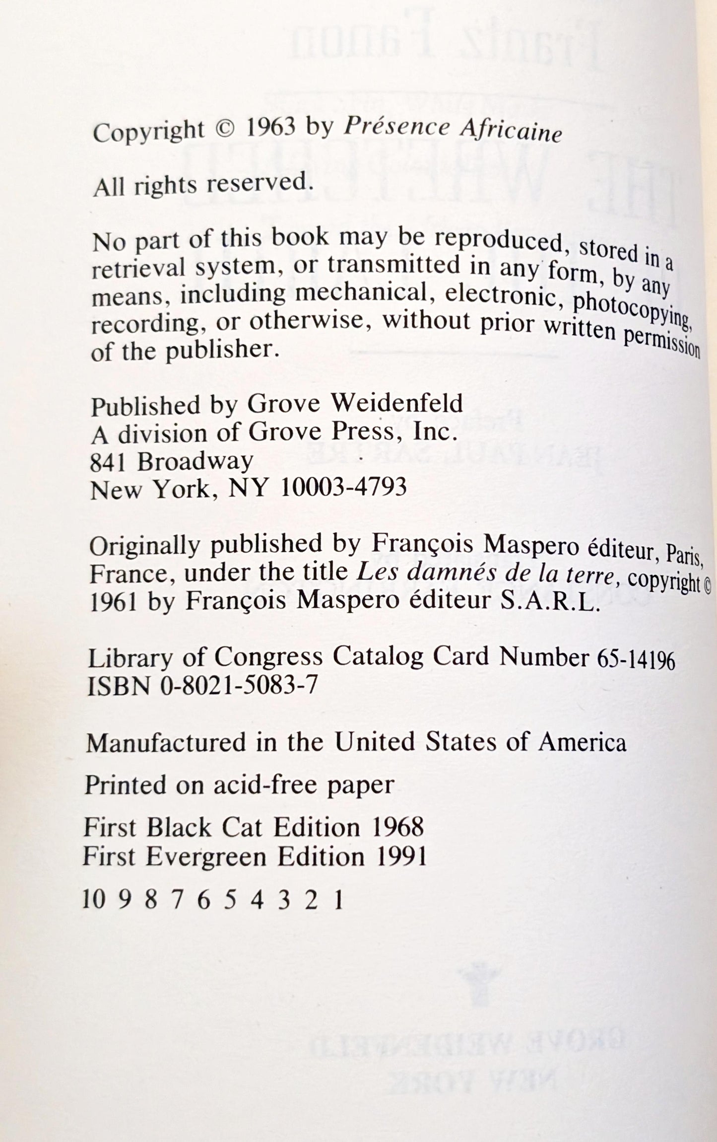 The Wretched of the Earth by Frantz Fanon