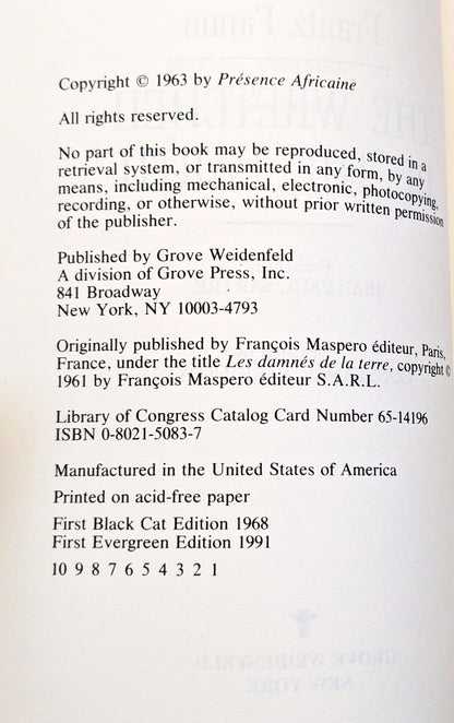 The Wretched of the Earth by Frantz Fanon