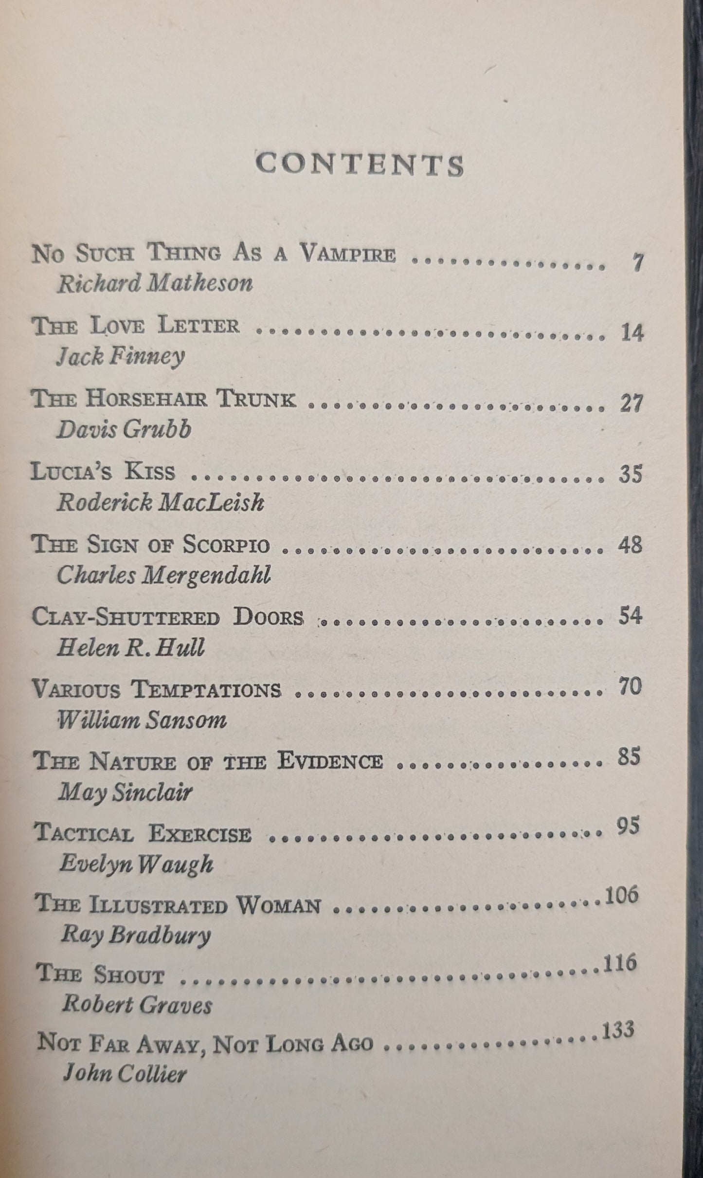 Tales of Love and Horror edited by Don Congdon