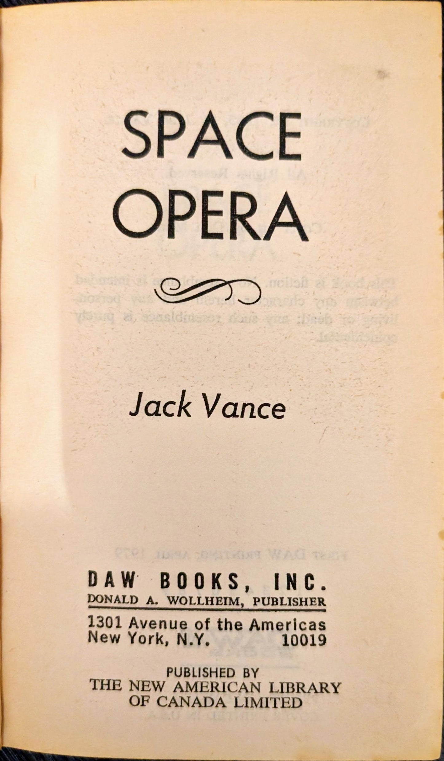 Space Opera by Jack Vance