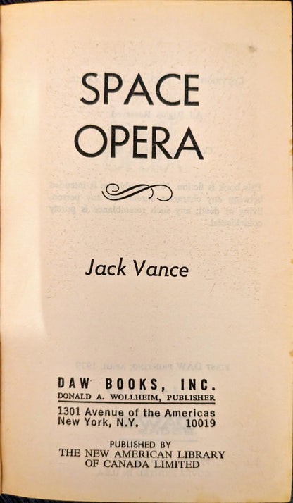 Space Opera by Jack Vance
