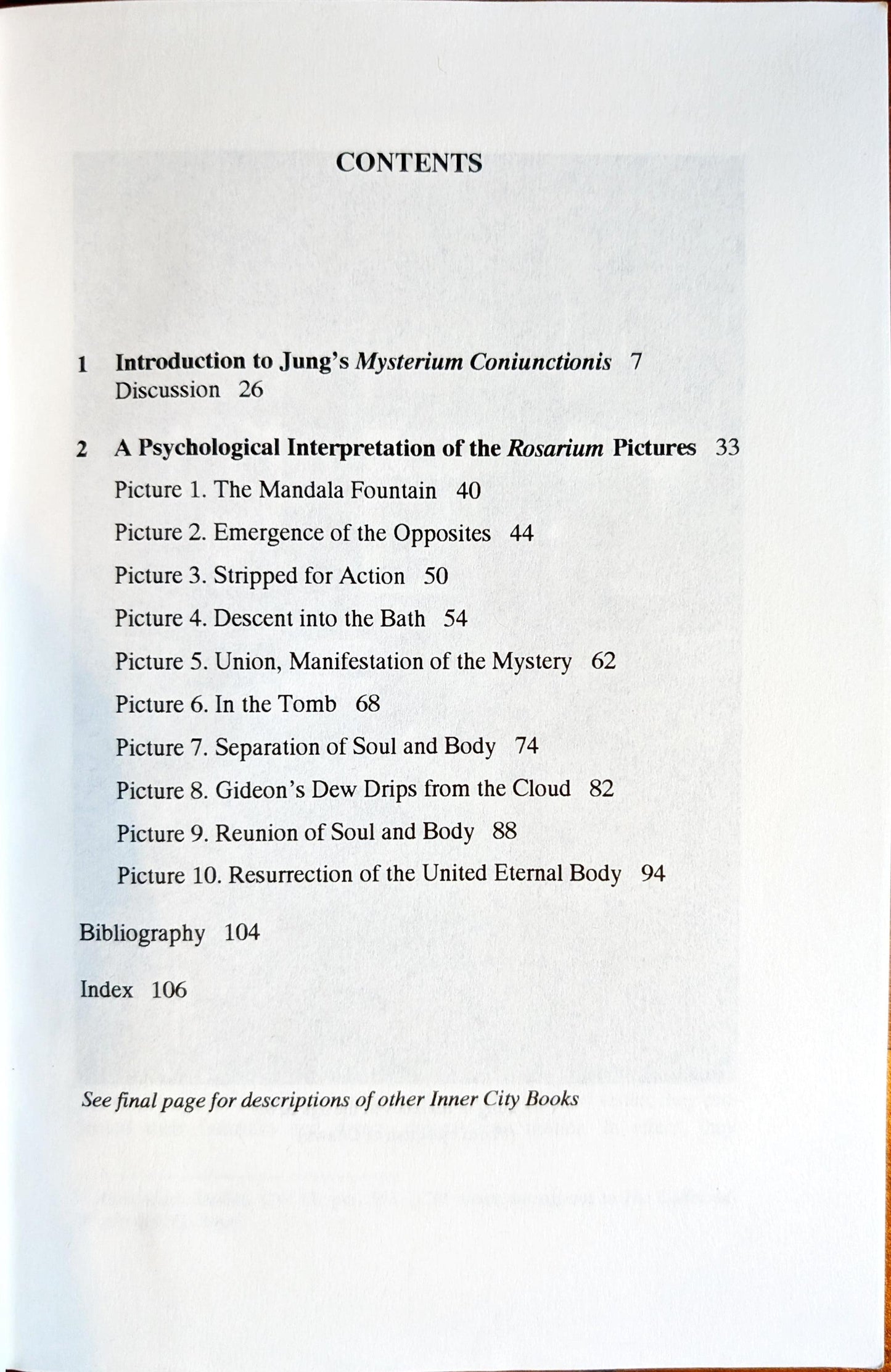 The Mystery of The Conjunctio: Alchemical Image of Individuation by Edward F. Edinger