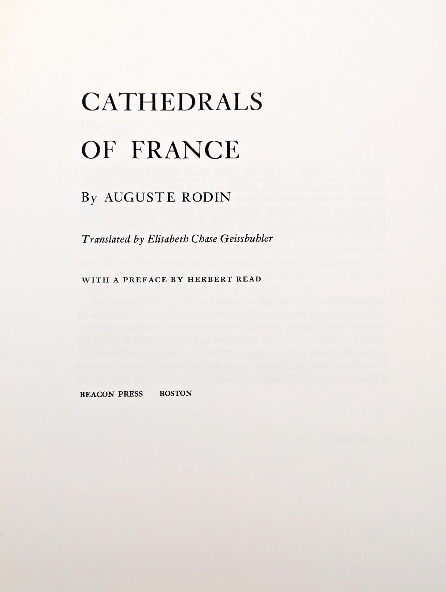 Cathedrals of France by Auguste Rodin