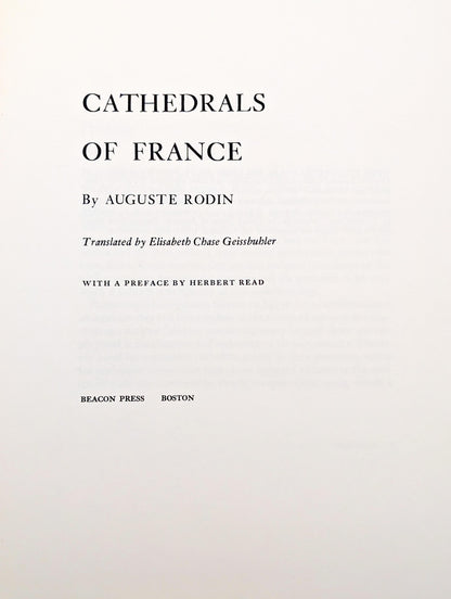 Cathedrals of France by Auguste Rodin