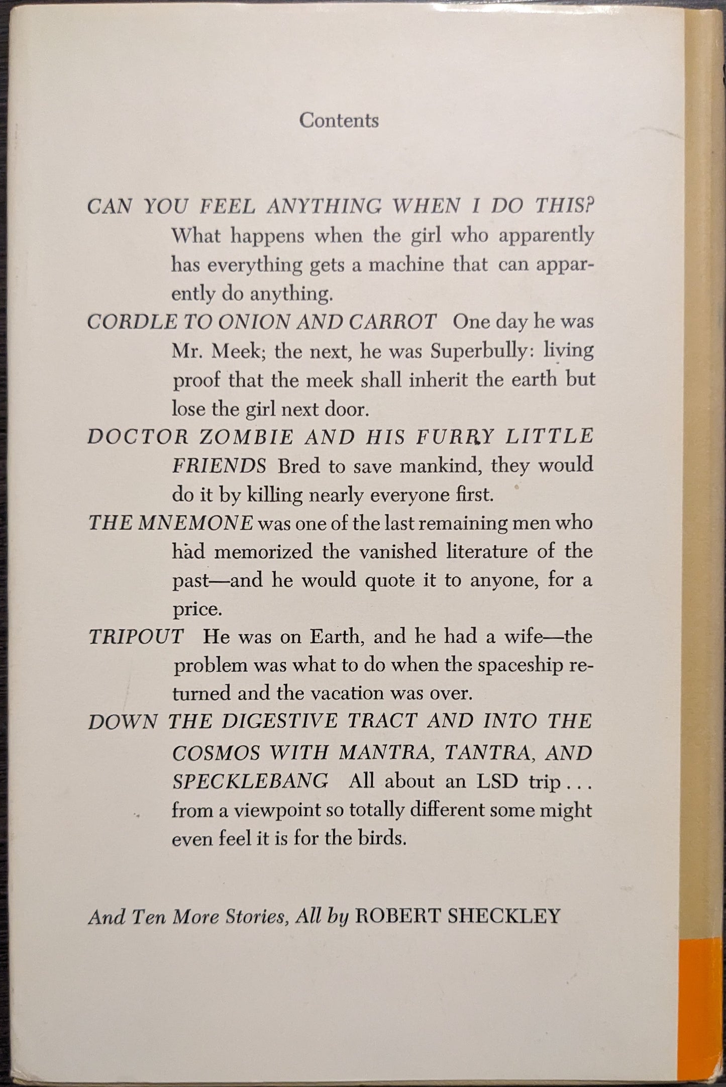 Can You Feel Anything When I Do This? And Other Stories by Robert Sheckley