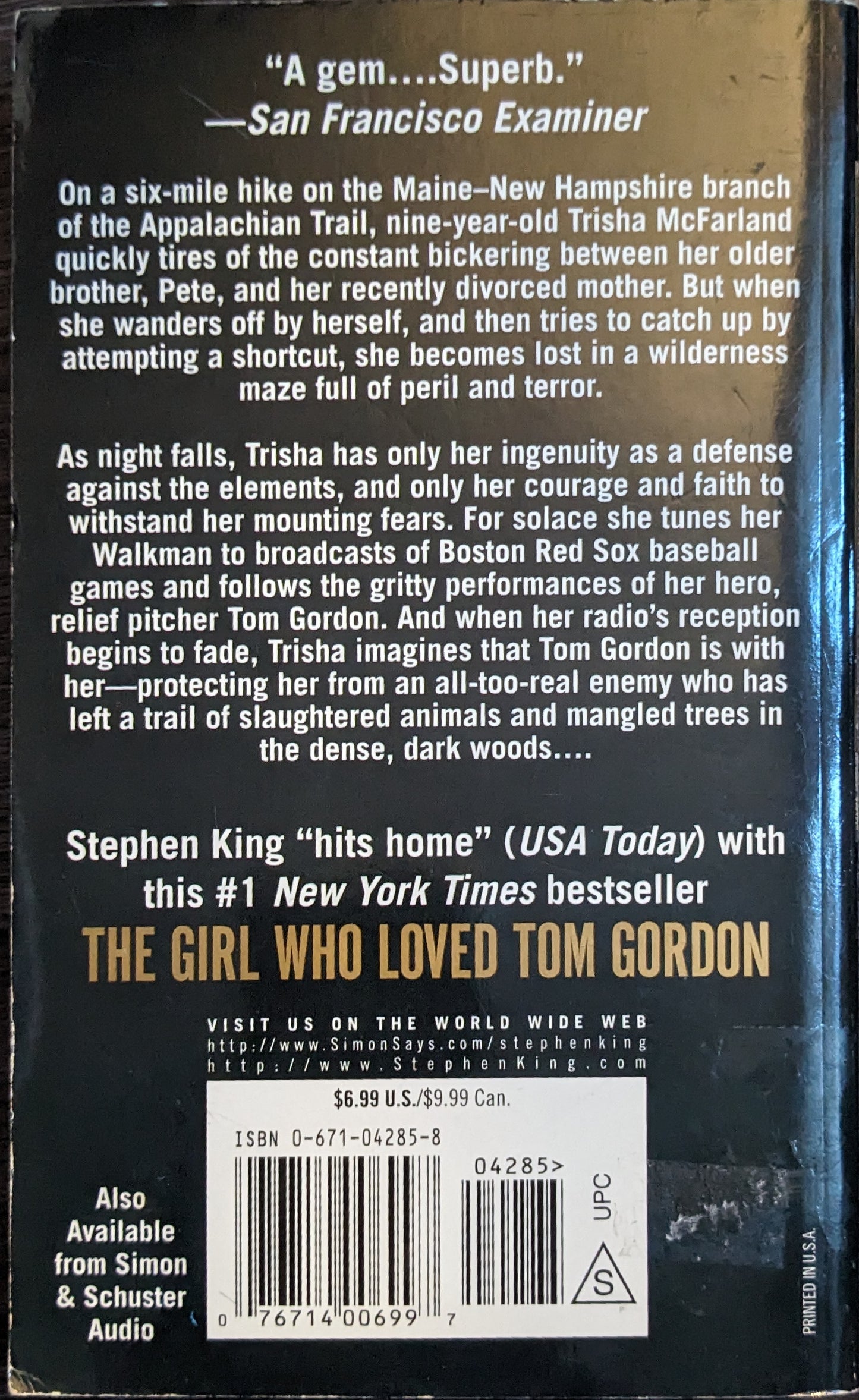 The Girl Who Loved Tom Gordon by Stephen King