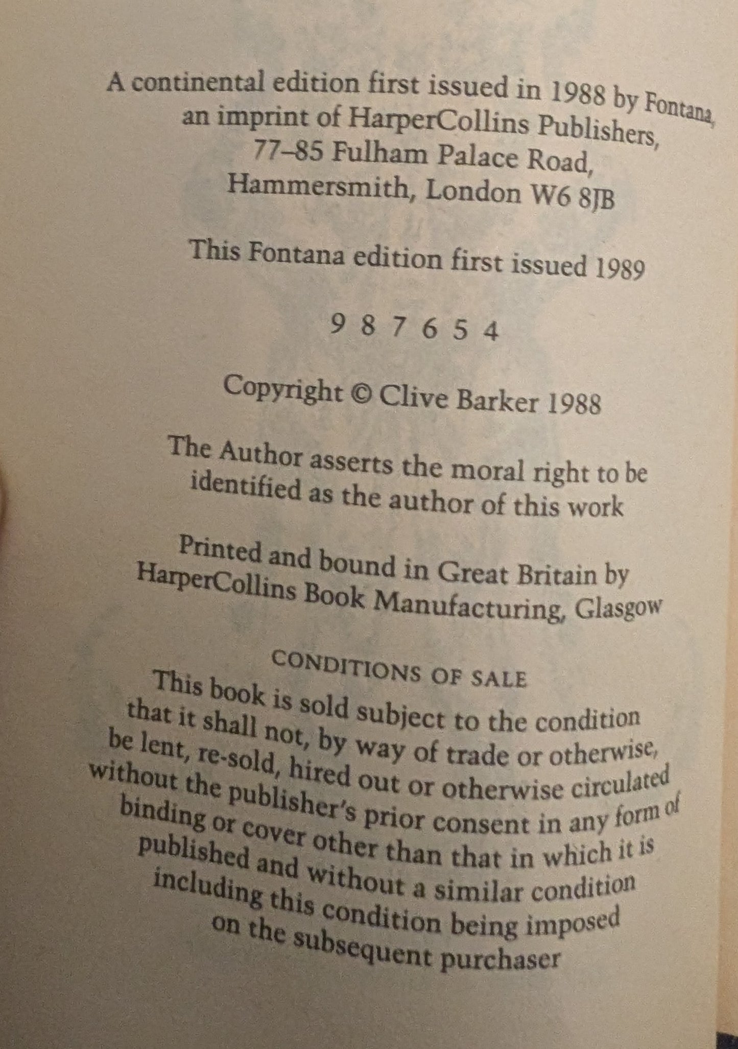 Cabal by Clive Barker